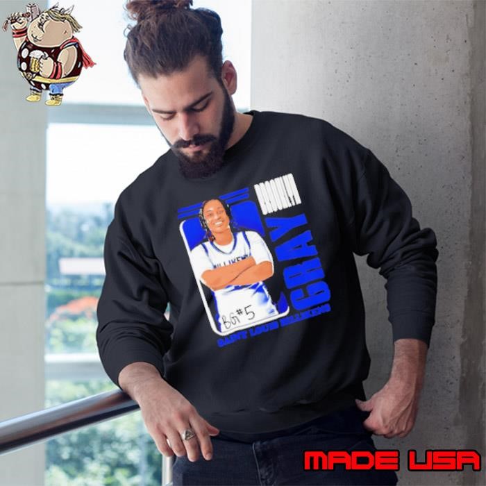 Brooklyn Gray Saint Louis Billikens cartoon Sweatshirt