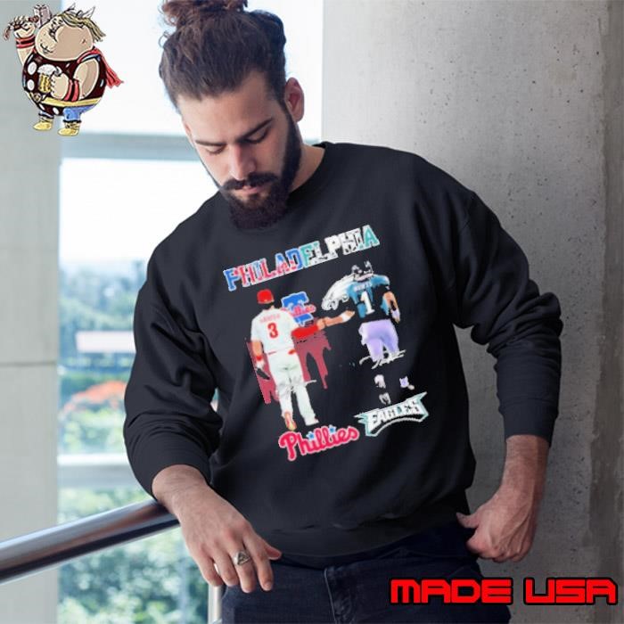 Bryce Harper Philadelphia Phillies X Jalen Hurts Philadelphia Eagles 2024 Sweatshirt