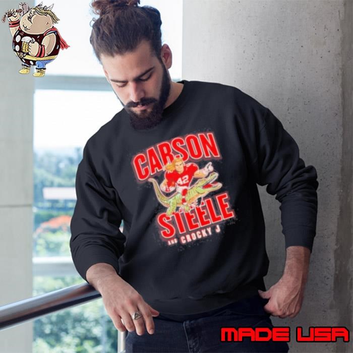 Carson Steele Kansas City Crocky Football Design Cartoon Sweatshirt