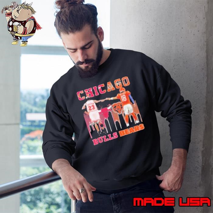 Chicago Bulls Michael Jordan Chicago Bears Caleb Williams Proud City Sweatshirt