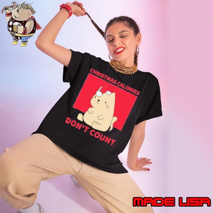 Christmas Calories Dont Count Cat Ladies tee