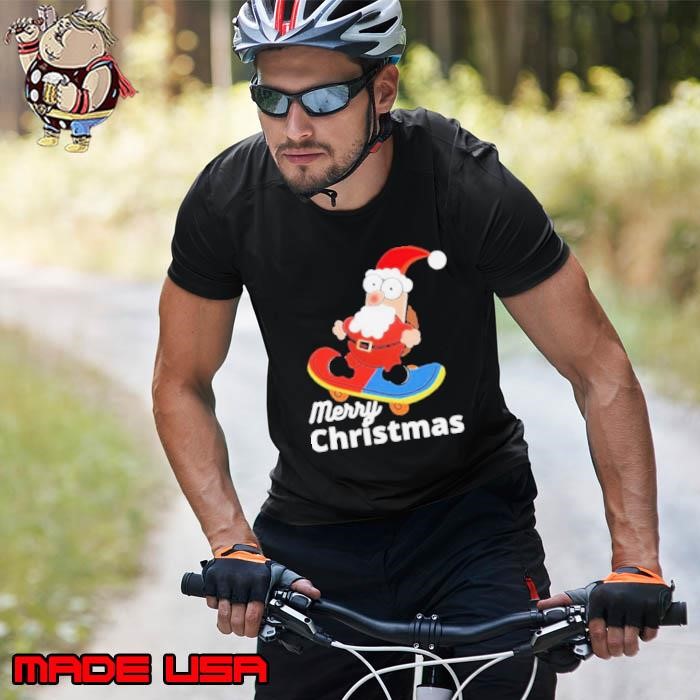 Christmas skateboarding santa Unisex