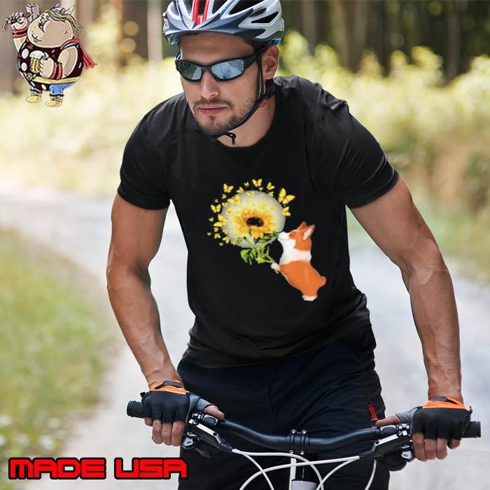 Corgi Butterfly Sunflower Unisex