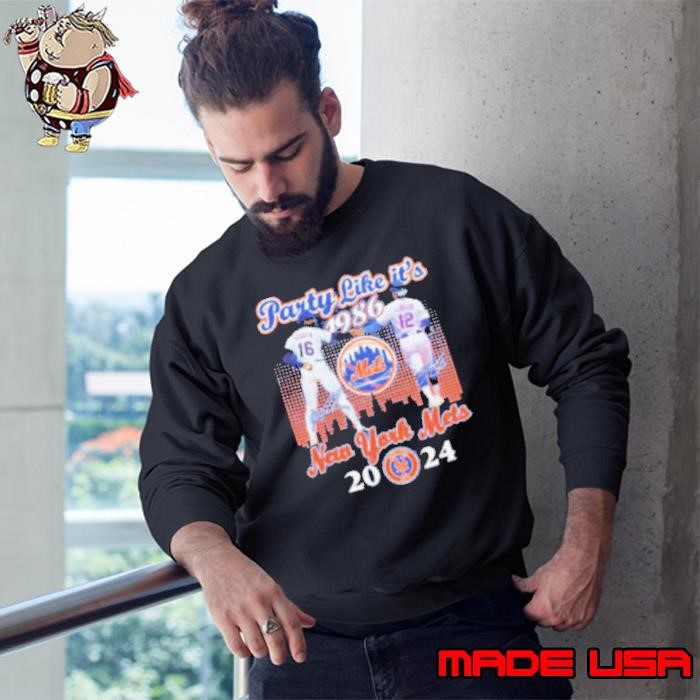 Dwight Gooden Francisco Lindor Party Like It’s 1986 New York Mets MLB 2024 Signatures Sweatshirt
