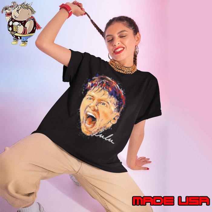 Face Luka Doncic Scream Basketball Signature Ladies tee