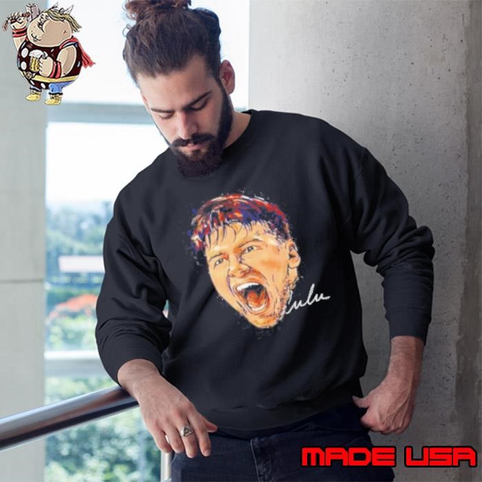 Face Luka Doncic Scream Basketball Signature Sweatshirt