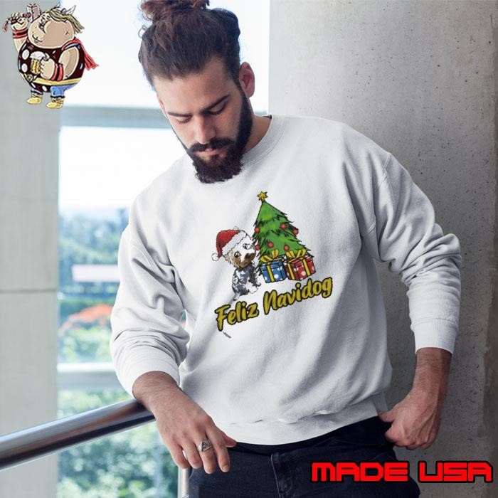 Feliz Navidog Yorkshire Christmas Gift Sweatshirt