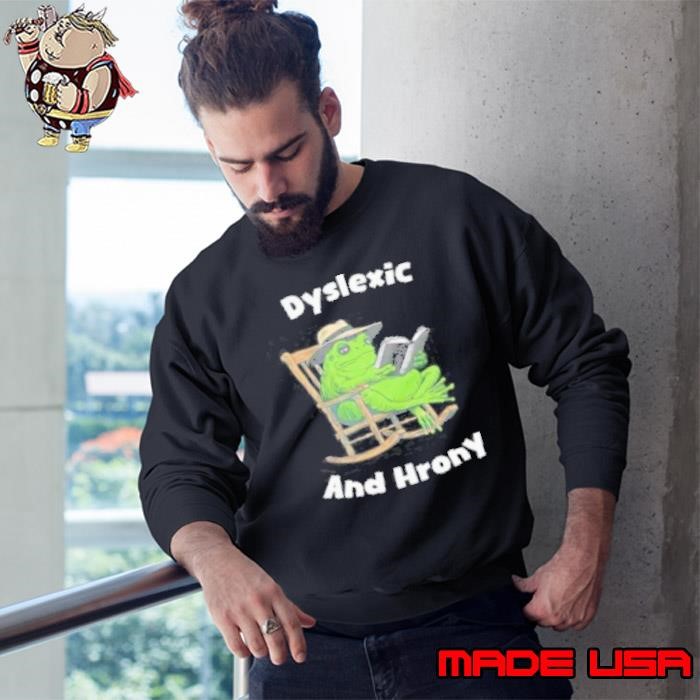 Forog Reading Book Dyslexic And Hrony Sweatshirt