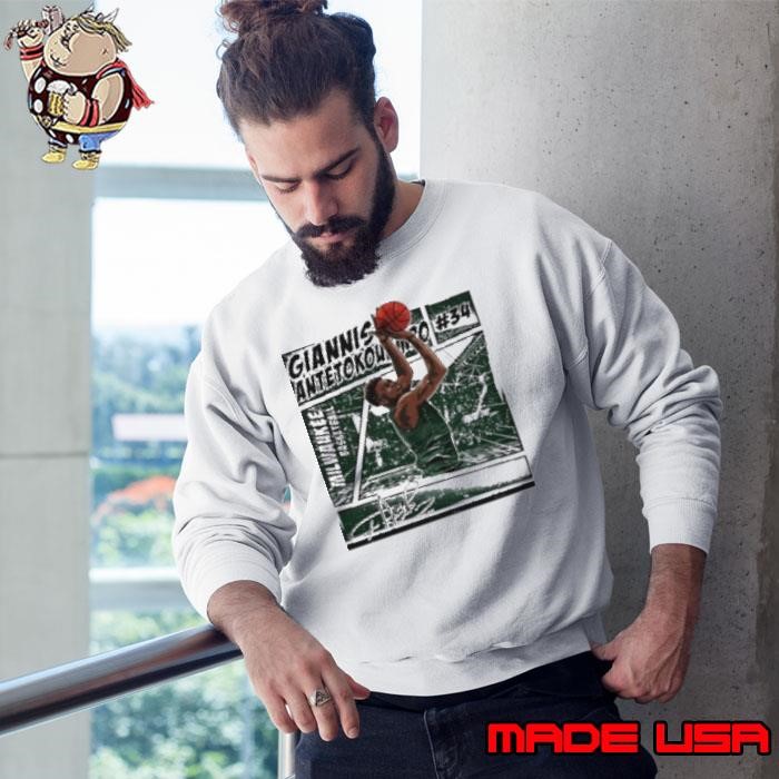 Giannis Antetokounmpo Comic Basketball Signature Sweatshirt