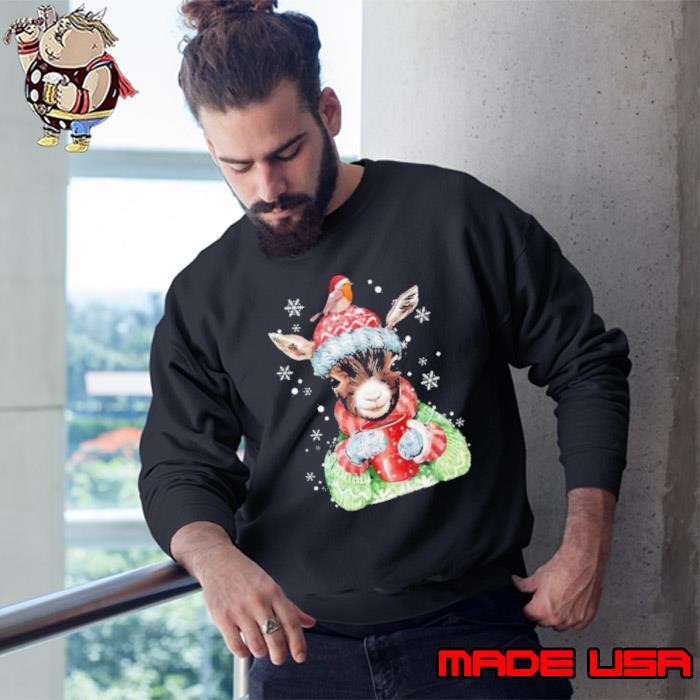 Goat Warm Winter Gift For Farm Animal Lover Ugly Christmas Sweatshirt