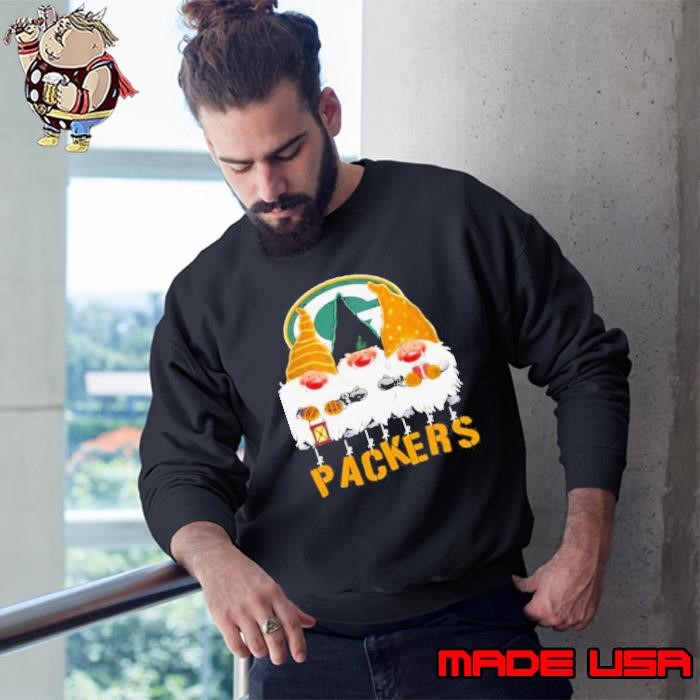 Green Bay Packers Team Gnomes Merry Christmas Sweatshirt