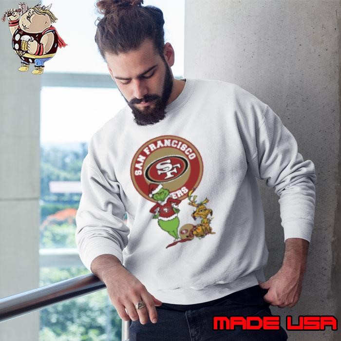 Grinch And Max San Francisco 49ers Merry Christmas 2024 Sweatshirt