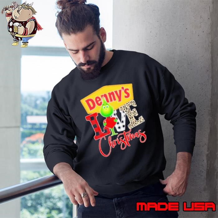 Grinch Love Denny’s Christmas Sweatshirt