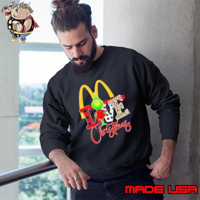 Grinch Love Mcdonalds Christmas Sweatshirt