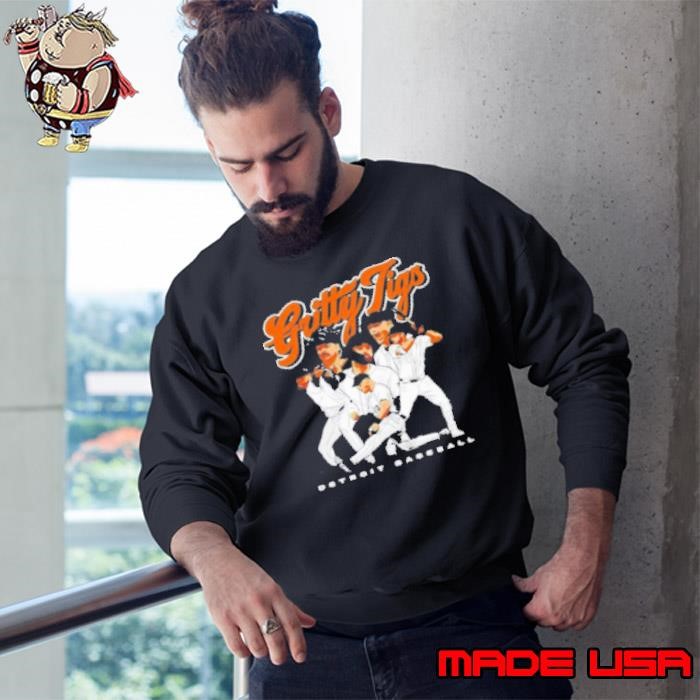 Gritty Tigs Detroit Baseball Cartoon Design Sweatshirt