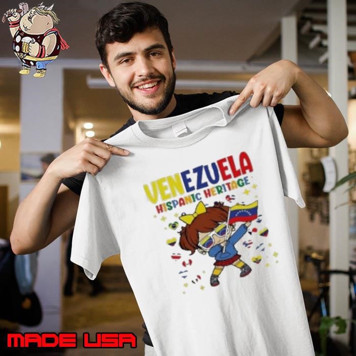 Hispanic Heritage Month Venezuela Flag Venezuelan Girl Cartoon Unisex