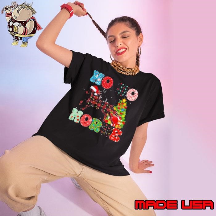 Ho Ho Horse Riding Christmas Horse Ladies tee