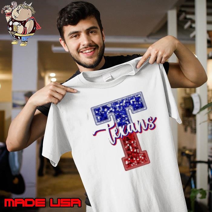 Huston Texans Football Glitter Texans Logo Unisex