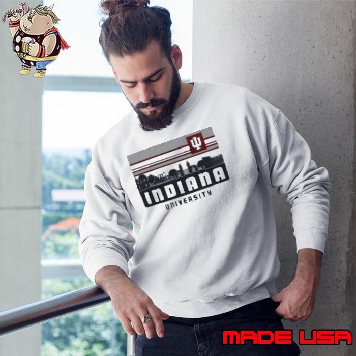 Indiana Hoosiers University Campus Skyline Retro Sweatshirt