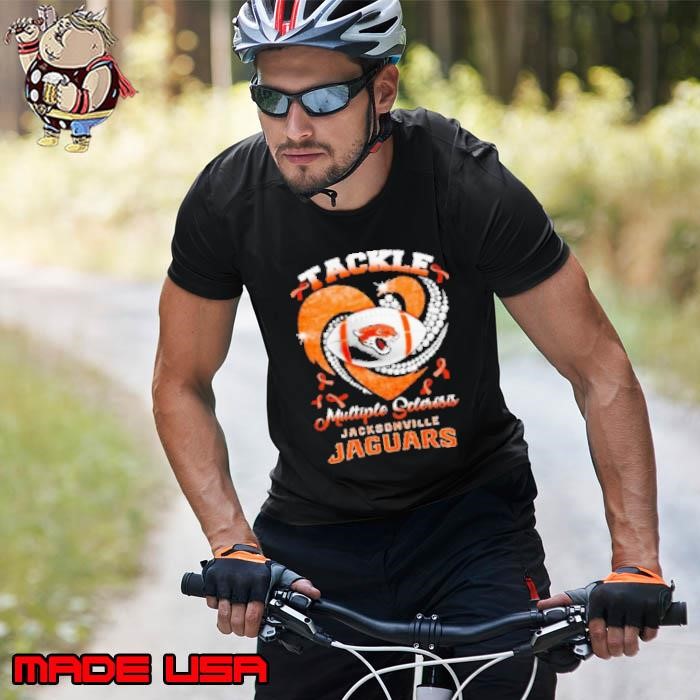 Jacksonville Jaguars tackle multiple sclerosis diamond heart Unisex