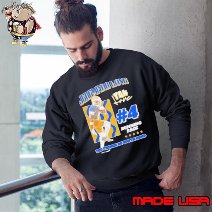 Jeremiyah Love Notre Dame Fighting Irish Prince of South Bend Sweatshirt