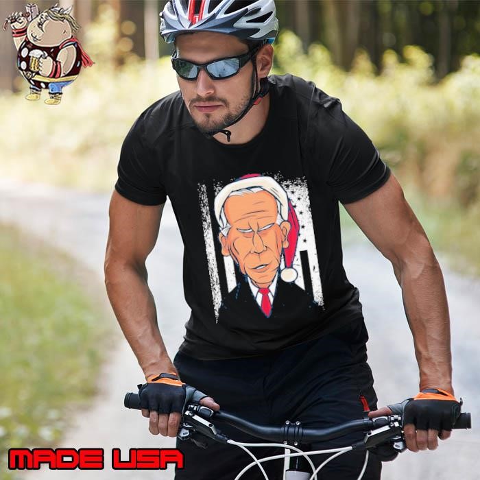Joe Biden Christmas Wear Santa Hat American Flag Unisex