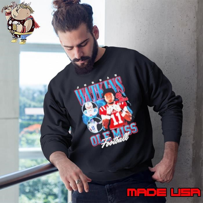 Jordan Watkins Ole Miss Rebels Football 90s Sweatshirt