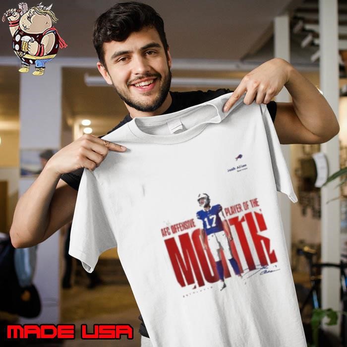 Josh Allen AFC offensive player of the month signature Unisex