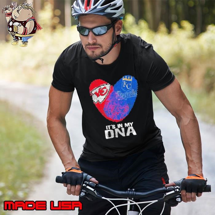 Kansas City Chiefs And Kansas City Royals It’s In My Dna Heart Unisex