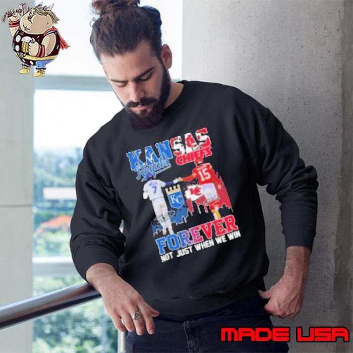 Kansas City Royals Bobby Witt Jr. Kansas City Chiefs Patrick Mahomes Stars Forever Not Just When We Win Sweatshirt