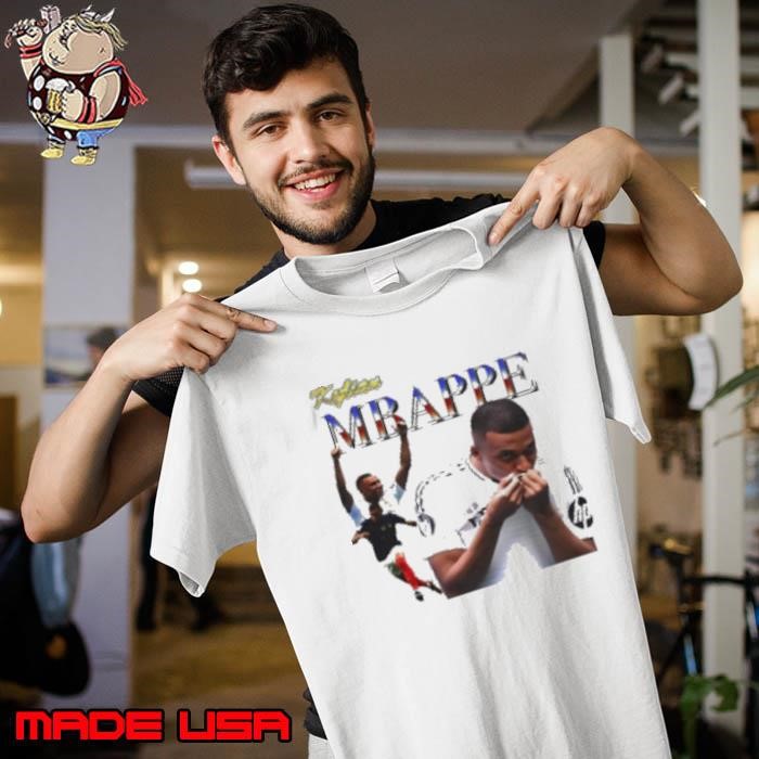 Kylian Mbappe Retro Soccer Legend France Football Icon Design Real Madrid Fan Unisex