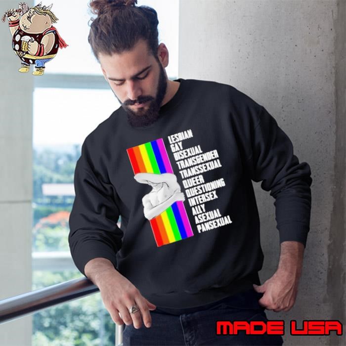 Lesbian Gay Bisexual Transgender Transsexual Queer Questioning Intersex Ally Asexual Pansexual LGBT Sweatshirt