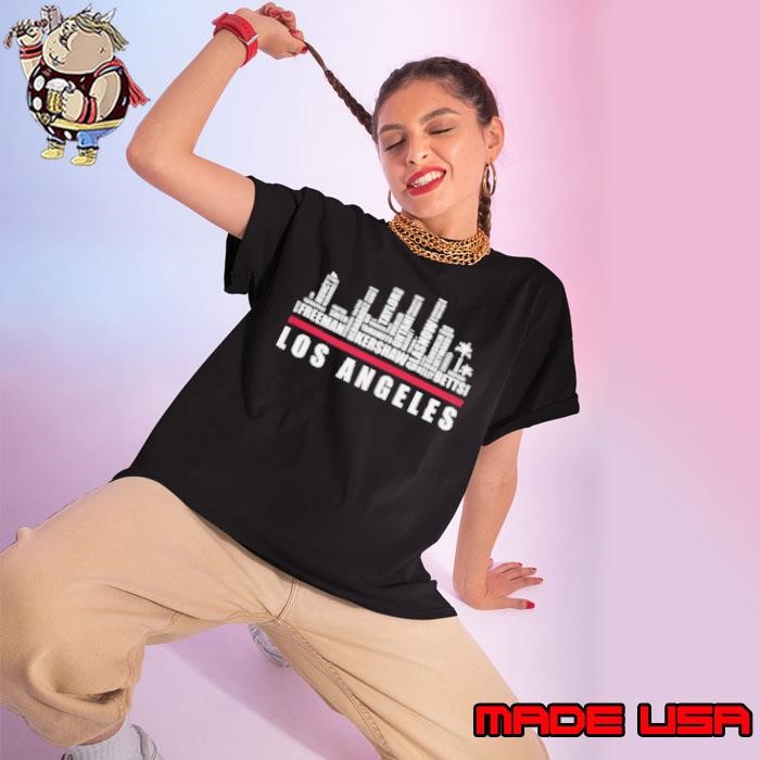 Los angeles Dodgers 2024 City Building Signature Ladies tee