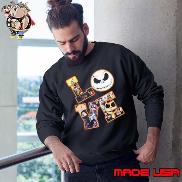 Love Jack Skellington The nightmare before Christmas Sweatshirt