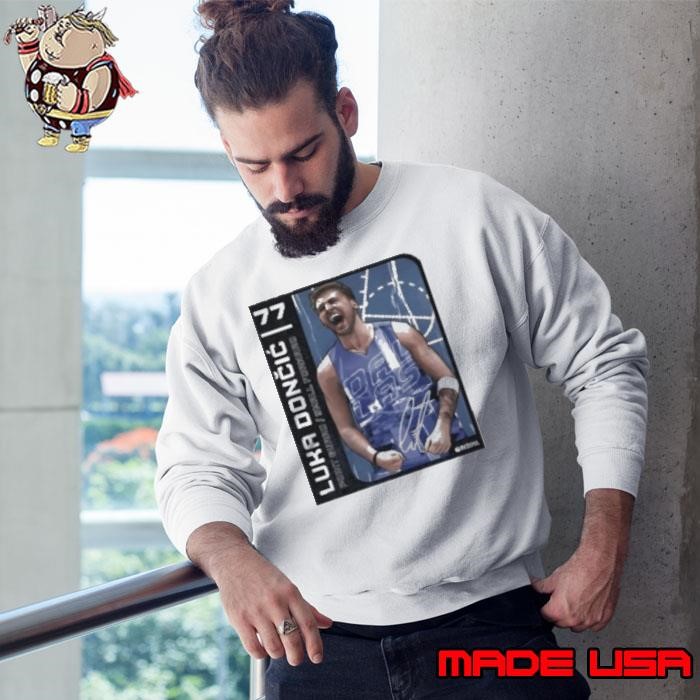 Luka Doncic 77 Dallas Card Basketball Design Signature Sweatshirt