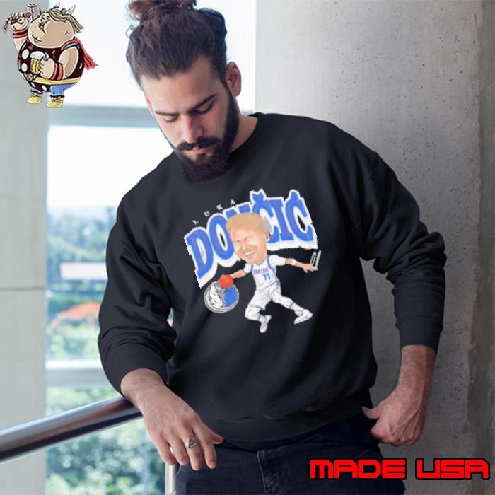Luka Doncic Dallas Mavericks Basketball Cartoon Vintage Sweatshirt