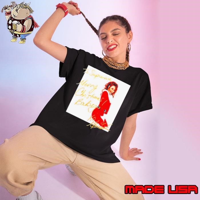 Mariah Carey To Supreme Merry Christmas Baby Ladies tee