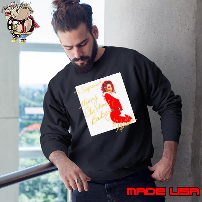 Mariah Carey To Supreme Merry Christmas Baby Sweatshirt