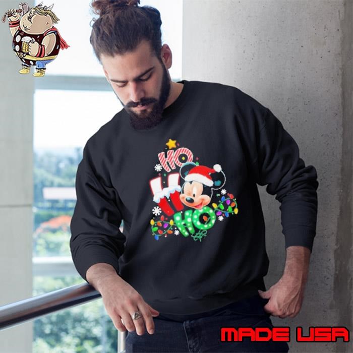 Mickey Disney Ho Ho Ho Christmas Sweatshirt