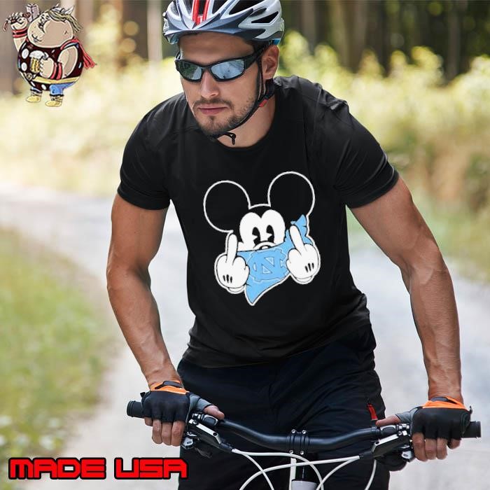 Mickey Middle Finger Mask North Carolina Tar Heels Football Disney Unisex