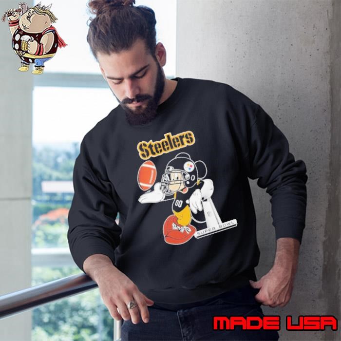 Mickey Mouse Pittsburgh Steelers Super Bowl Sweatshirt