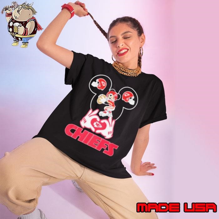 Mickey Mouse love Kanna City Chiefs 2021 Ladies tee