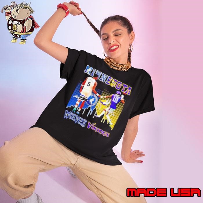 Minnesota Edwards Wolves x Jefferson Vikings Ladies tee