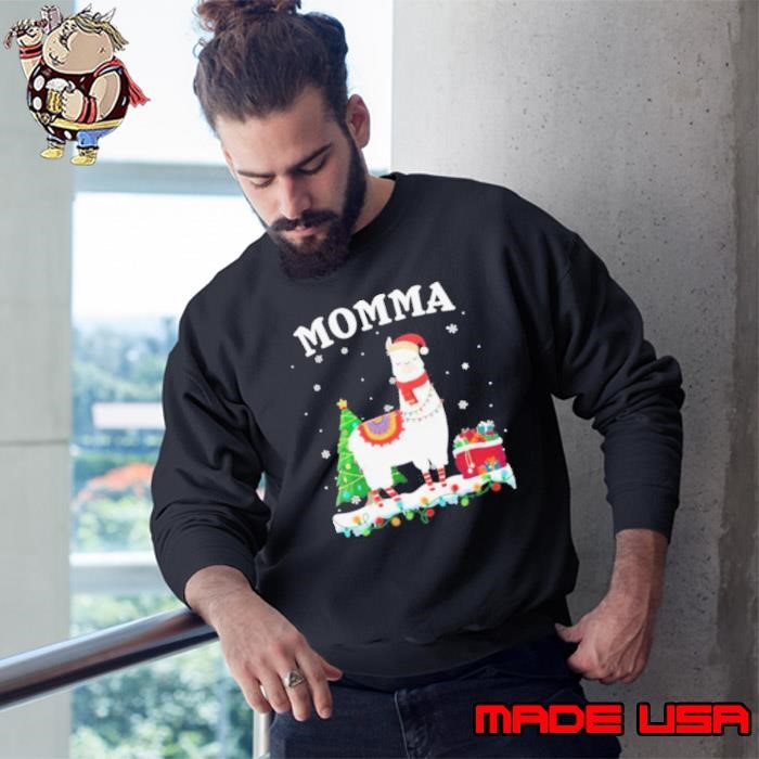 Momma Llama Christmas Costume Tree Gift Sweatshirt