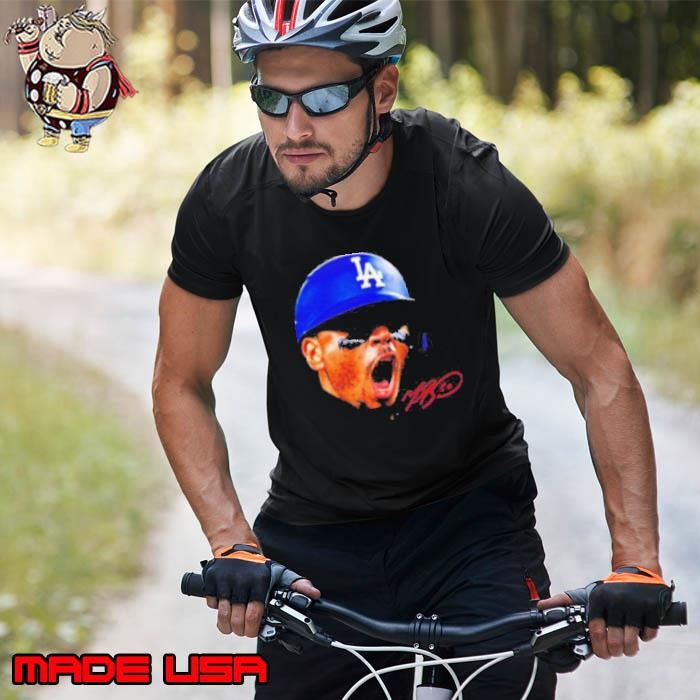 Mookie Betts Los Angeles Dodgers big head signature Unisex