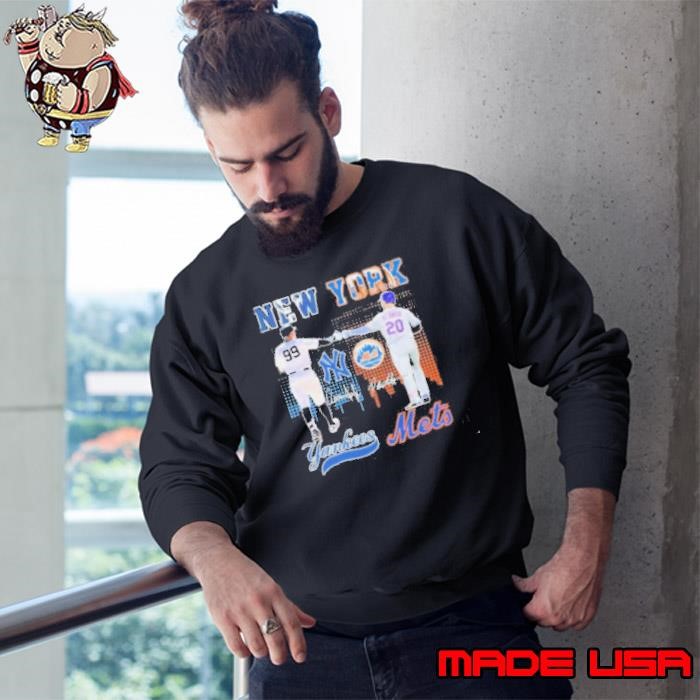 New York Yankees Aaron Judge New York Mets Pete Alonso 2024 Signatures Sweatshirt