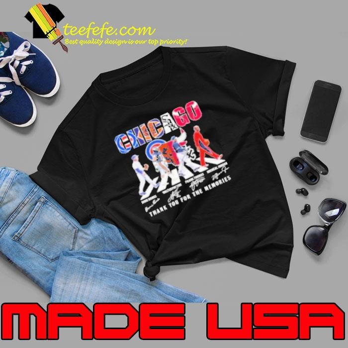 Nice Chicago Cubs Chicago Bears Chicago Bulls Proud Thank You For The Memories Walking Signatures 2024 Unisex