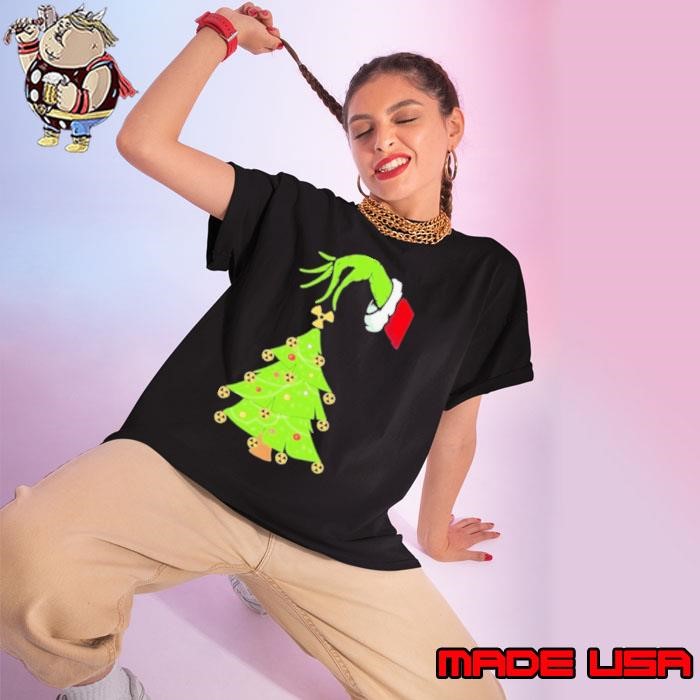 Nice Christmastree Merry Xmas Grinch Ladies tee