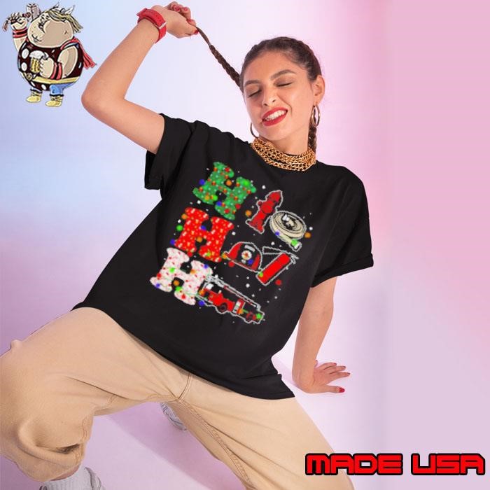 Nice Ho Ho Ho Firefighter Ladies tee