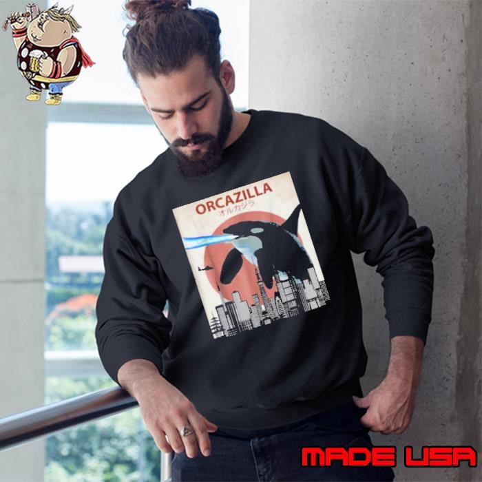 Orcazilla Killer Whale Orca Lovers Sweatshirt